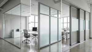 Alüminium ofis arakəsmə sistemlərinin növləri