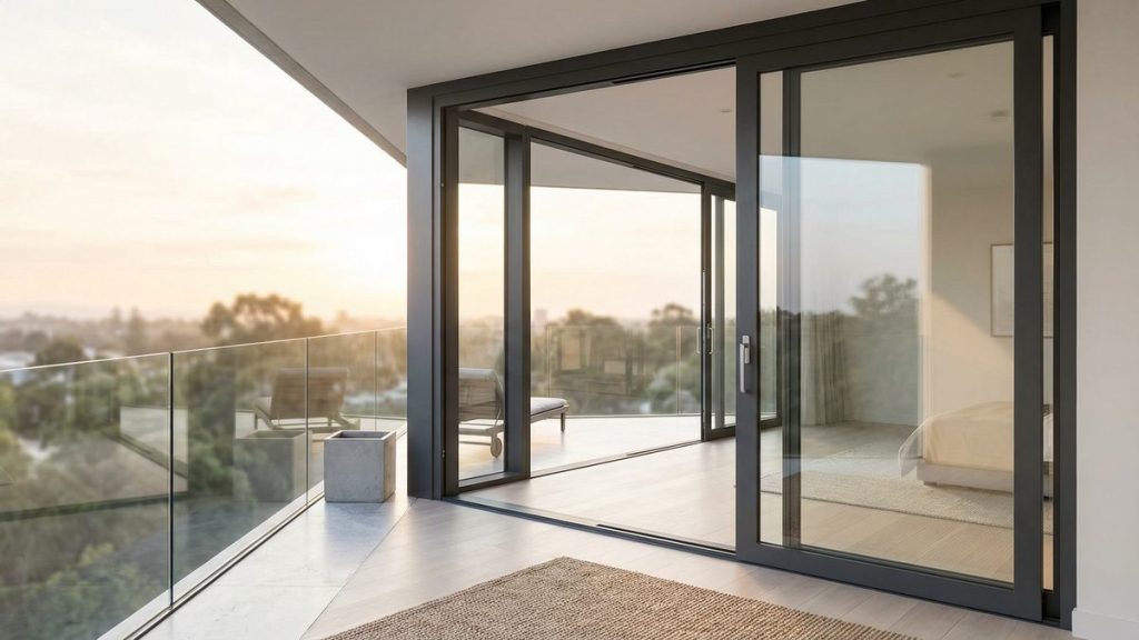 HBŞB sistemi qiymətləri — balkon yeniləməsi üçün alüminium sürgülü qapı sistemi